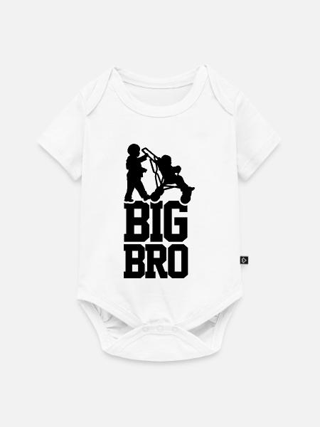 Big Bro - Baby Premium Kurzarmbody - Weiß