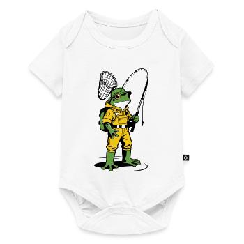 Froschfischer - Baby Premium Kurzarmbody - Weiß - Vorne
