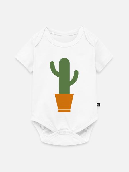 Kaktus - Baby Premium Kurzarmbody - Weiß