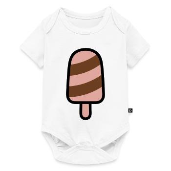 Eis am Stiel Grafik - Baby Premium Kurzarmbody - Weiß - Vorne
