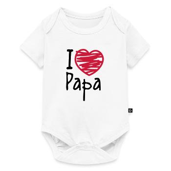 papa - Baby Premium short-sleeve bodysuit - white - Front