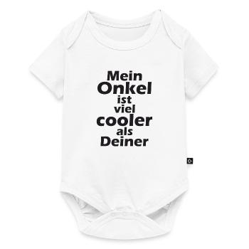 Der coole Onkel - Baby Premium Kurzarmbody - Weiß - Vorne