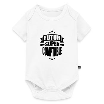 futur super comptable - Body à manches courtes Premium Bébé - blanc - Devant