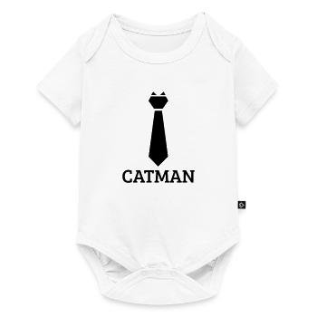 catman tie cat funny funny - Baby Premium short-sleeve bodysuit - white - Front