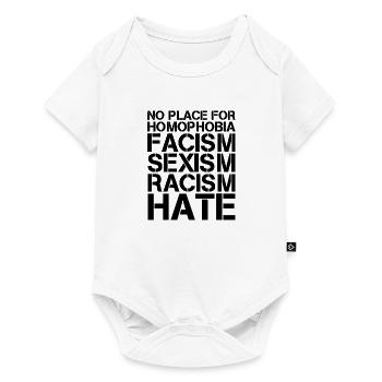 Facism Racism Has Tolerance Human Rights - Baby Premium short-sleeve bodysuit - white - Front