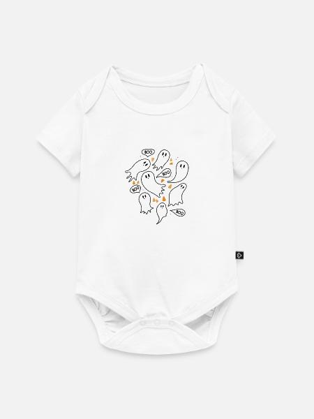 Halloween BOO BOO - Baby Premium Kurzarmbody - Weiß