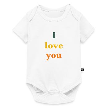 Je t'aime - Body à manches courtes Premium Bébé - blanc - Devant