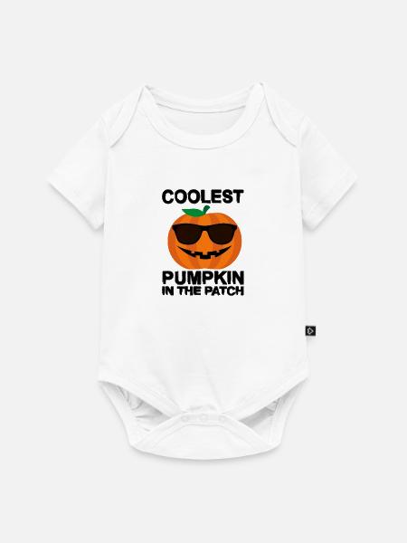 Coolest Pumpkin In The Patch - Baby Premium Kurzarmbody - Weiß