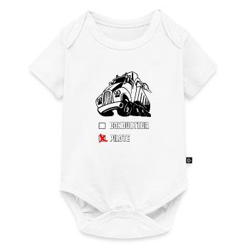 Pilote de camion - Body à manches courtes Premium Bébé - blanc - Devant