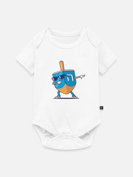 Dreidel Dab - Baby Premium Kurzarmbody - Weiß