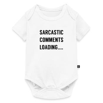 Commentaires sarcastiques Chargement .... - Body à manches courtes Premium Bébé - blanc - Devant