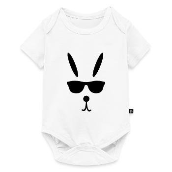Rabbit Cool Easter Easter - Baby Premium short-sleeve bodysuit - white - Front