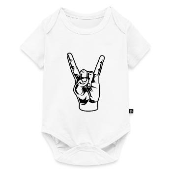 Rock 'n' roll hand - Baby Premium short-sleeve bodysuit - white - Front