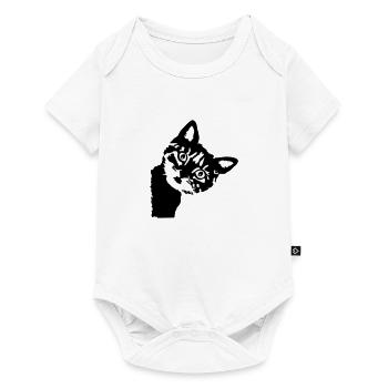 Cat, cute kitten - 2 colors - Body à manches courtes Premium Bébé - blanc - Devant