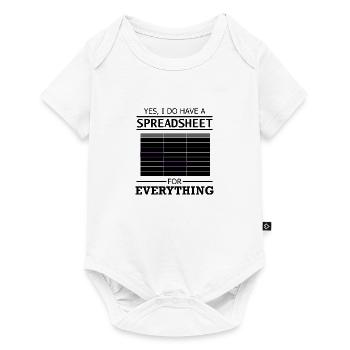 Spreadsheet Funny Saying Statistician Data Analyst - Baby Premium short-sleeve bodysuit - white - Front