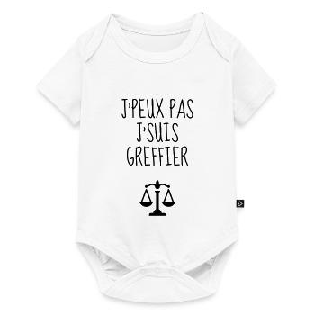 greffier / greffe / tribunal / justice / juge - Body à manches courtes Premium Bébé - blanc - Devant