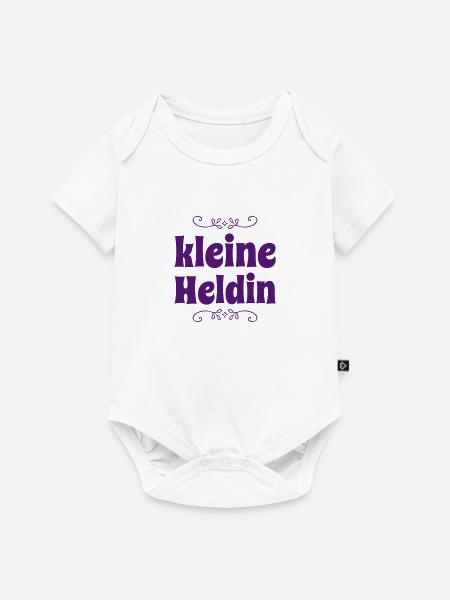 Kleine Heldin - Baby Premium Kurzarmbody - Weiß