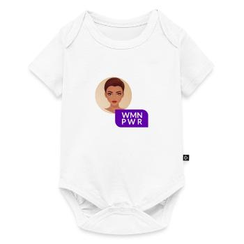 WMN PWR - Female Face - 03 - Baby Premium short-sleeve bodysuit - white - Front
