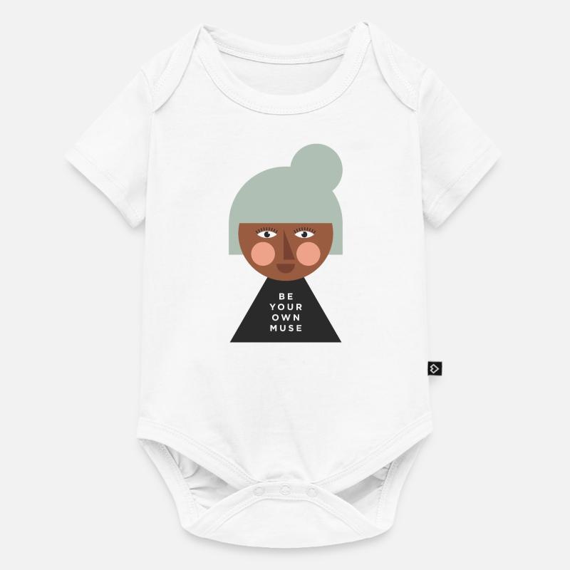 FEMME FORTE - Body à manches courtes Premium Bébé - blanc