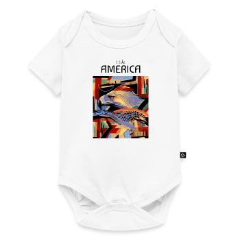 I Like America eagle design - Baby Premium Kurzarmbody - Weiß - Vorne