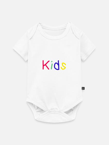 Idea regalo per bambini bambini colorati - Body Premium a maniche corte per neonati  - bianco