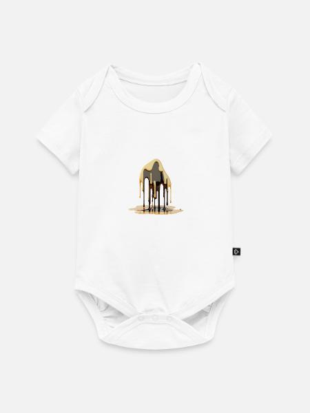 MELTING - Baby Premium Kurzarmbody - Weiß