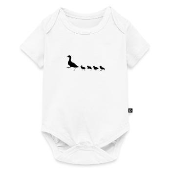 duck family, duck and ducklings - Baby Premium short-sleeve bodysuit - white - Front