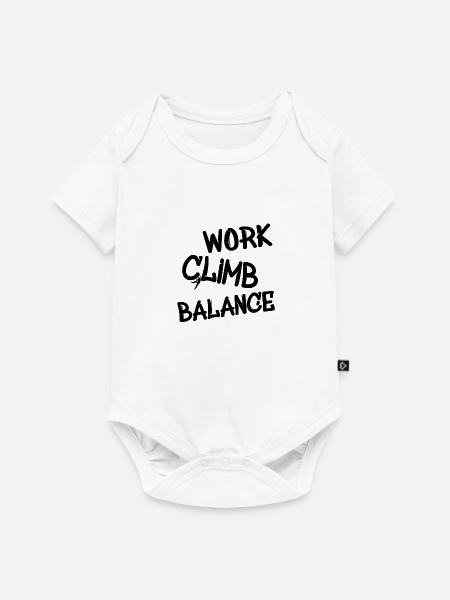 Klettern - Spruch für Kletterer - Baby Premium Kurzarmbody - Weiß