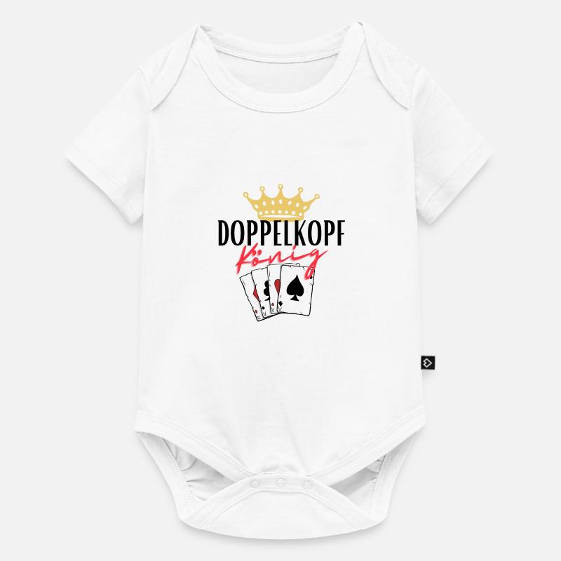 Roi à double tête - Body à manches courtes Premium Bébé - blanc