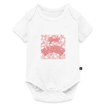 JUST MARRIED. bachelorette party. SAINT VALENTINE. COUPLE - Baby Premium short-sleeve bodysuit - white - Front