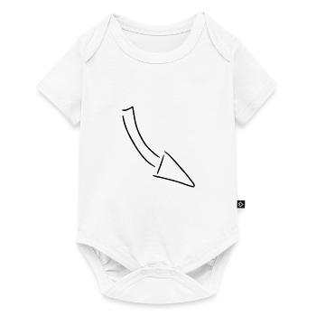 Arrow drawing sketch black - Baby Premium short-sleeve bodysuit - white - Front