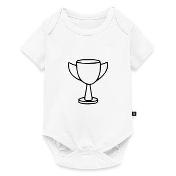 Coupe Dessin Gagner Croquis Noir - Body à manches courtes Premium Bébé - blanc - Devant