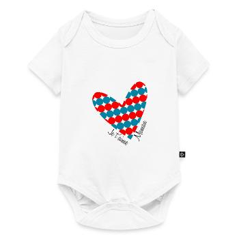 LIEBE. PAAR. ICH HABE GERADE GEHEIRATET. Junggesellinnenabschied. VALENTINSTAG. - Baby Premium Kurzarmbody - Weiß - Vorne