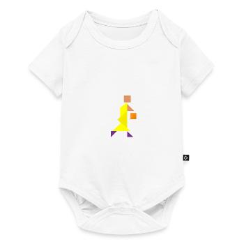 Basketball players - Tangram - Baby Premium short-sleeve bodysuit - white - Front