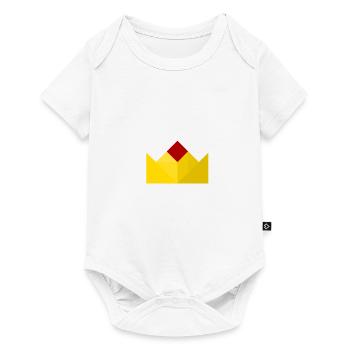 Couronne - Tangram - Body à manches courtes Premium Bébé - blanc - Devant