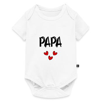 DAD. FATHER'S DAY. HAPPY DADDY'S DAY. HAPPY BIRTHDAY - Baby Premium short-sleeve bodysuit - white - Front