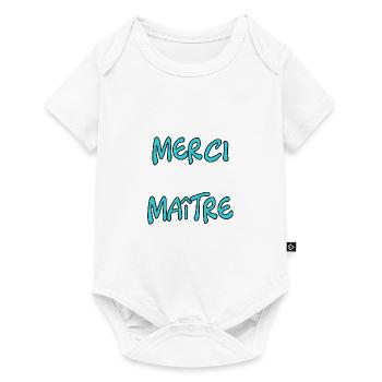 MASTER. THANK YOU. THANK YOU, MASTER. MASTER. MASTER GIFT - Baby Premium short-sleeve bodysuit - white - Front