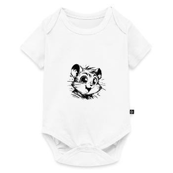 Kids Hamster Funny Baby Drawing - Baby Premium short-sleeve bodysuit - white - Front