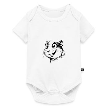 Cute Kids Guinea Pig Portrait - Baby Premium short-sleeve bodysuit - white - Front