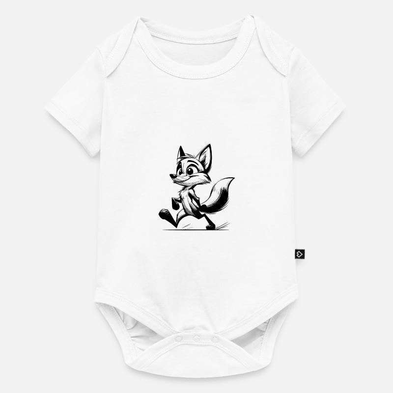 Renard Dessin Sly Renard - Body à manches courtes Premium Bébé - blanc