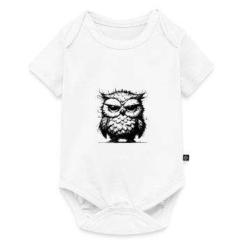 Give the owl coffee – otherwise it will be creepy - Baby Premium short-sleeve bodysuit - white - Front