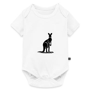 Elegant Kangaroo Marsupials Animal Print Silhouette - Baby Premium short-sleeve bodysuit - white - Front