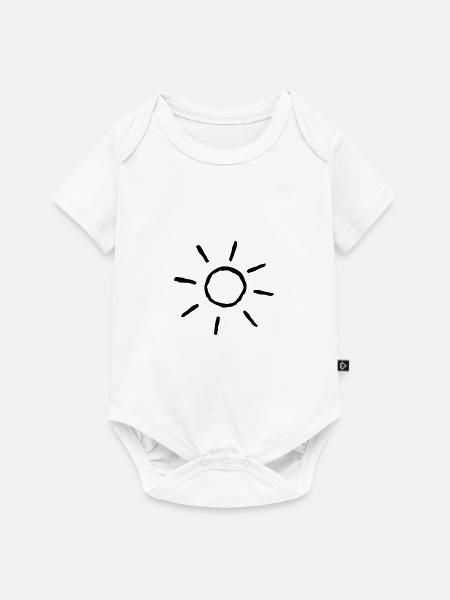 Sonne - Baby Premium Kurzarmbody - Weiß