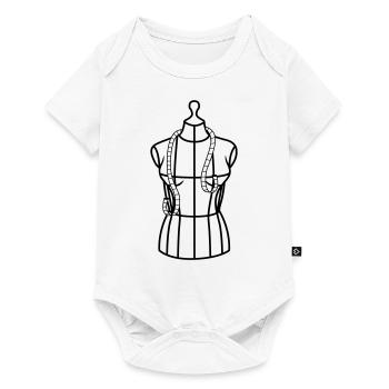 Tailor doll with tape measure - Baby Premium short-sleeve bodysuit - white - Front
