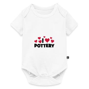 POTTERY - Baby Premium Kurzarmbody - Weiß - Vorne