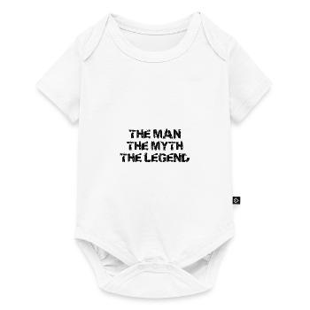 The Man The Myth The Legend Vintage Vater Papa Dad - Baby Premium Kurzarmbody - Weiß - Vorne