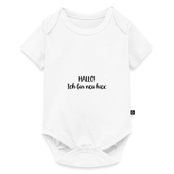 baby neu hier - Baby Premium Kurzarmbody - Weiß - Vorne