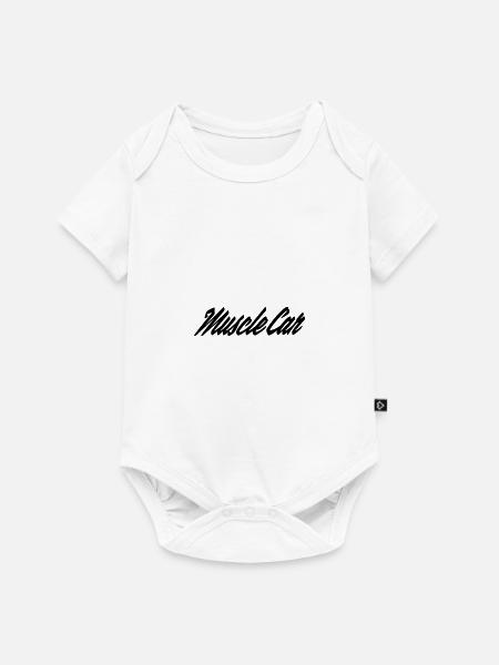Muscle Car - Baby Premium Kurzarmbody - Weiß