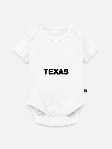 Texas - Baby Premium Kurzarmbody - Weiß