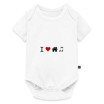 I Love House Music - Baby Premium short-sleeve bodysuit - white - Front